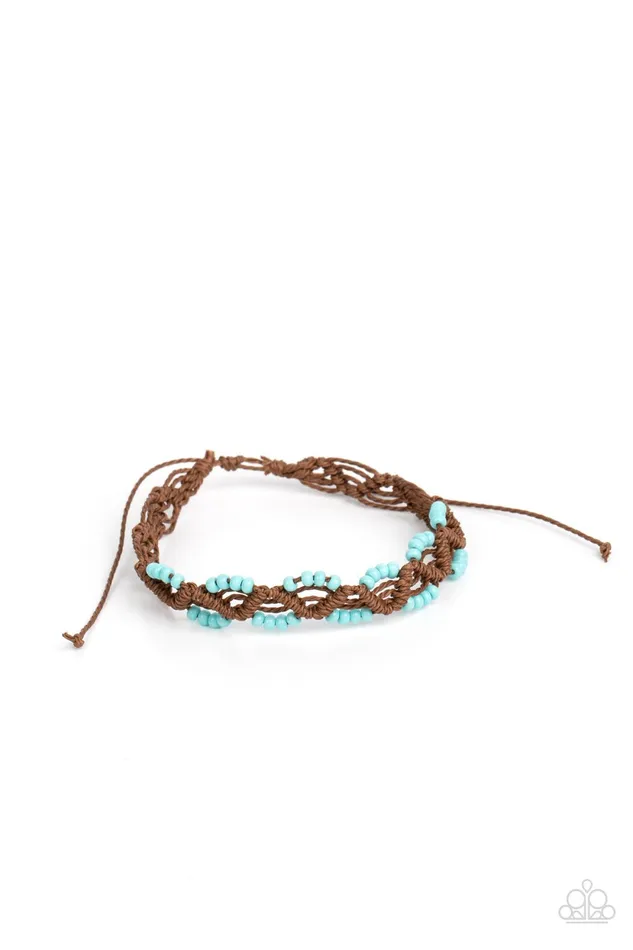 Bracelets Paparazzi Accessories Cast a Wide Net Blue Bracelet Jewelry by Bretta