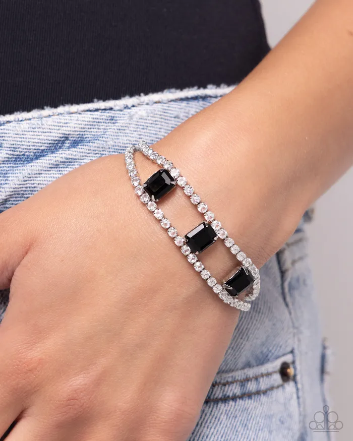 Bracelets Paparazzi Accessories Embedded Elegance Black Bracelet Jewelry by Bretta Bracelets Paparazzi Accessories Embedded Elegance Black Bracelet Jewelry by Bretta