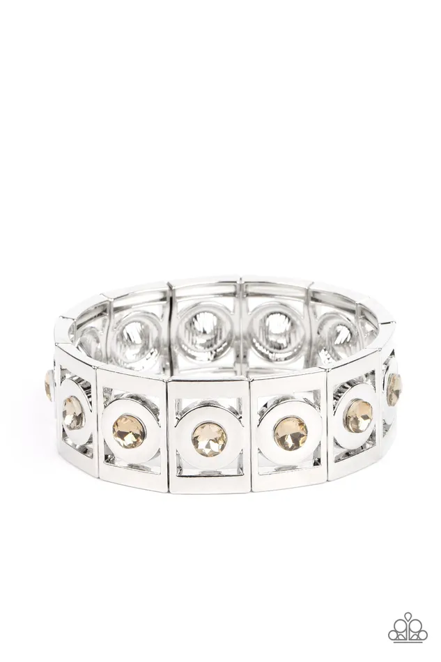 Bracelets Paparazzi Accessories Stretch of Drama Brown Bracelet Jewelry by Bretta