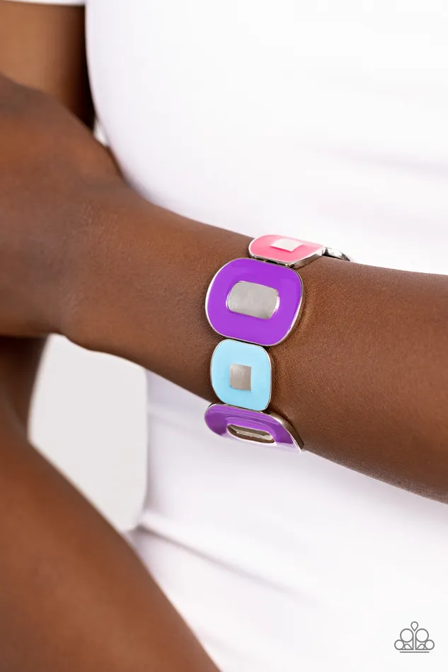 Paparazzi Accessories Bracelets Painted Pairing Purple Bracelet Jewelry by Bretta Paparazzi Accessories Bracelets Painted Pairing Purple Bracelet Jewelry by Bretta