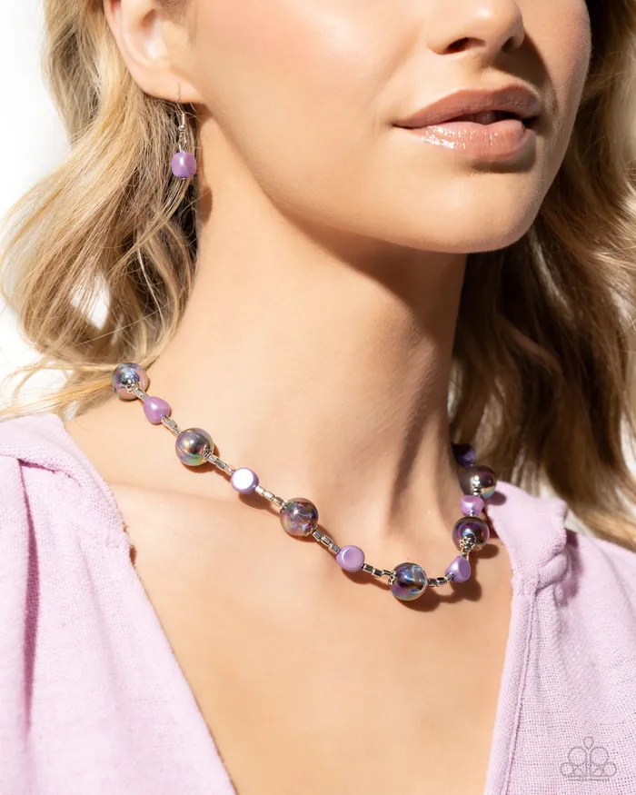 Paparazzi Accessories Malibu Makeover Purple Necklace and Bracelet Set Jewelry by Bretta Bracelets Paparazzi Accessories Malibu Makeover Purple Necklace and Bracelet Set Jewelry by Bretta Bracelets