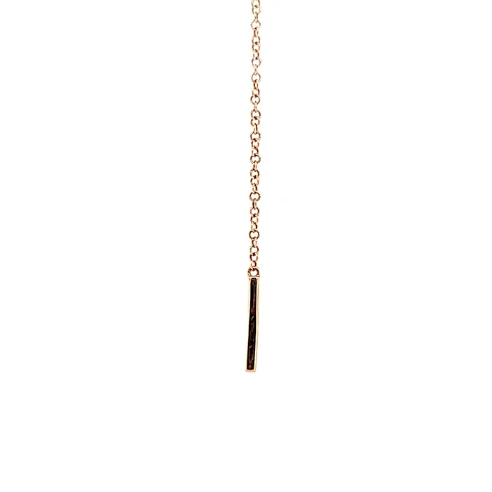 Necklaces Bassali 14k Rose Gold Diamond Y Necklace I6482
