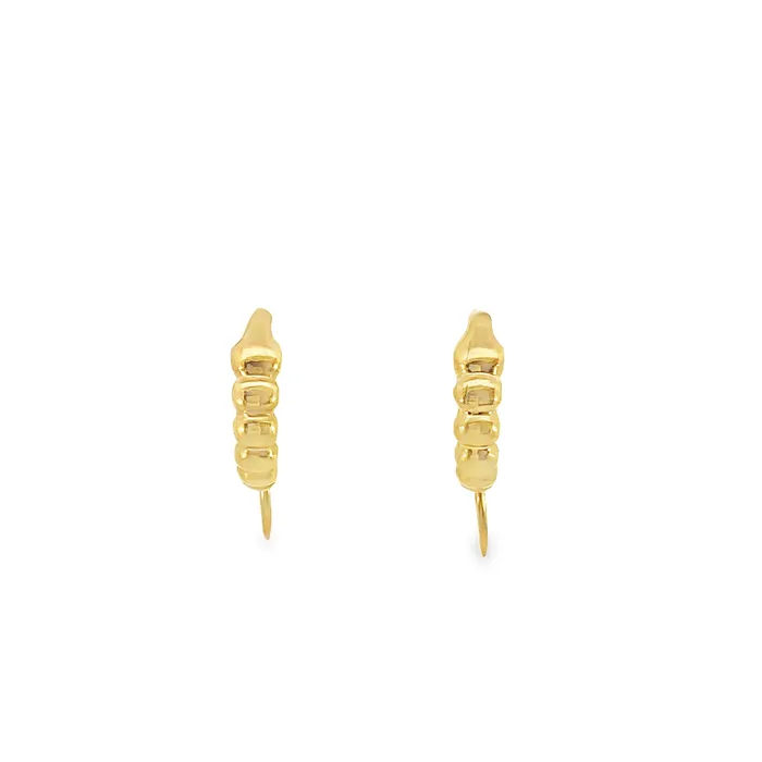 Thollot Diamonds and Jewelry Estate Earrings Estate 22K Yellow Gold x 15mm Circle Huggie Style Earrings Thollot Diamonds and Jewelry Estate Earrings Estate 22K Yellow Gold x 15mm Circle Huggie Style Earrings