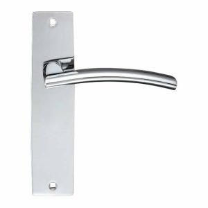 Door Handles On A Backplate |   Amalfi Door Handles – Zpz082Cp Door Handles Door Handles On A Backplate