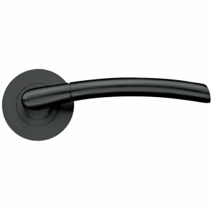 Door Handles On A Rose |   Olympus Black Door Handles – Zpz140Omb Door Handles Door Handles On A Rose