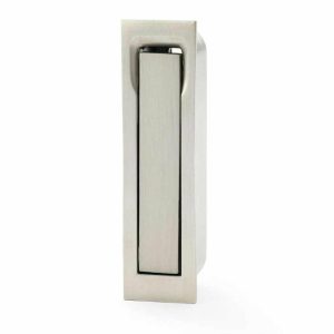 Flush Pull Handles |   Pocket Door Edge Pull In Satin Nickel – Aw990Sn Door Handles Flush Pull Handles