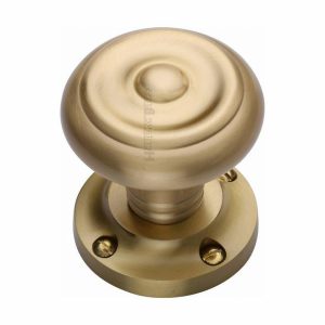 Mortice Door Knobs |   Aylesbury Mortice Knob In Satin Brass Finish – V872-Sb Door Knobs Mortice Door Knobs