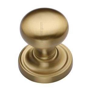 Mortice Door Knobs |   Hampstead Mortice Knob In Satin Brass Finish – Ham8361-Sb Door Knobs Mortice Door Knobs