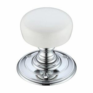 Mortice Door Knobs |   Porcelain Plain White Door Knobs – Fb304Pwcp Door Knobs Mortice Door Knobs